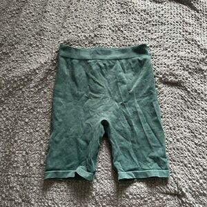 Green Biker Shorts